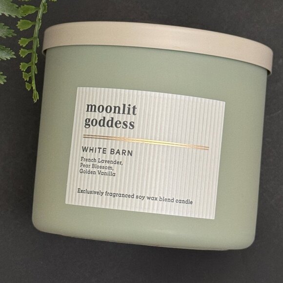BBW Moonlit Goddess White Barn Bath & Body Works 3 Wick Candle - Picture 5 of 10